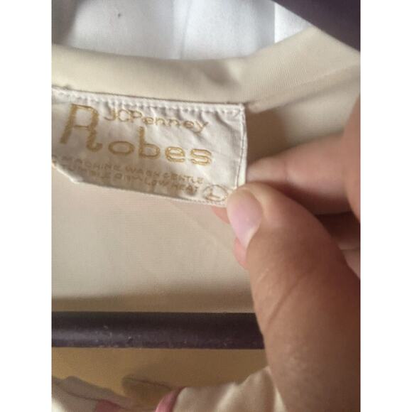 JCPenney Floral Boho Vintage Button Front Nightgown Button Front Knee Length L - Picture 7 of 8